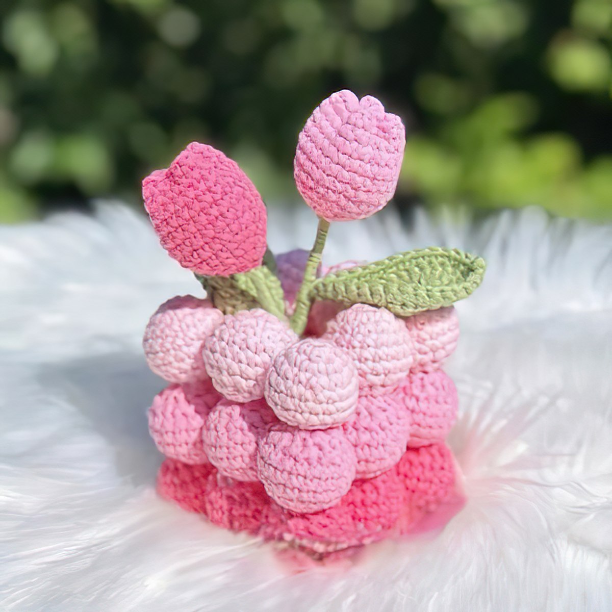 Handmade Knitted Flowers-Luxandluxy