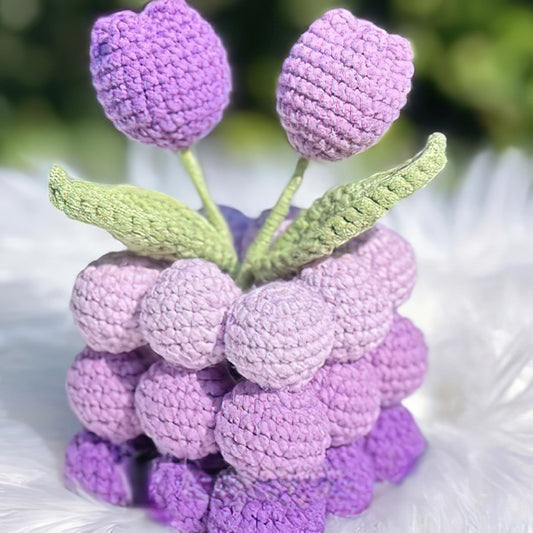 Handmade Knitted Flowers-Luxandluxy