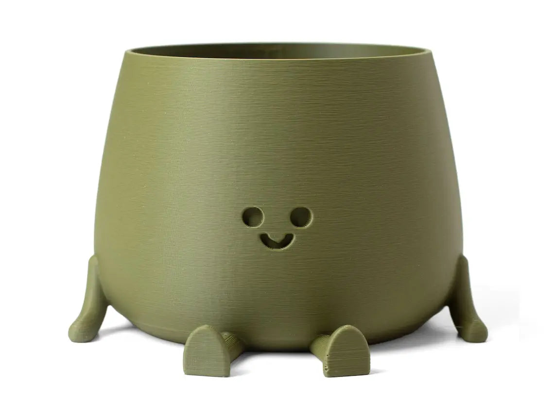 Happy Face Sitting Planter-Luxandluxy