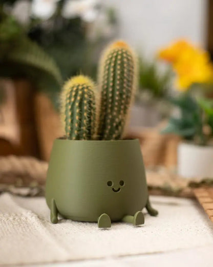 Happy Face Sitting Planter-Luxandluxy