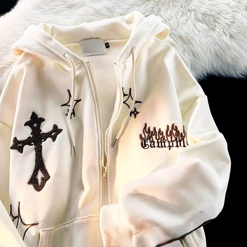 Harajuku Hip-hop Women's Hoodie-Luxandluxy