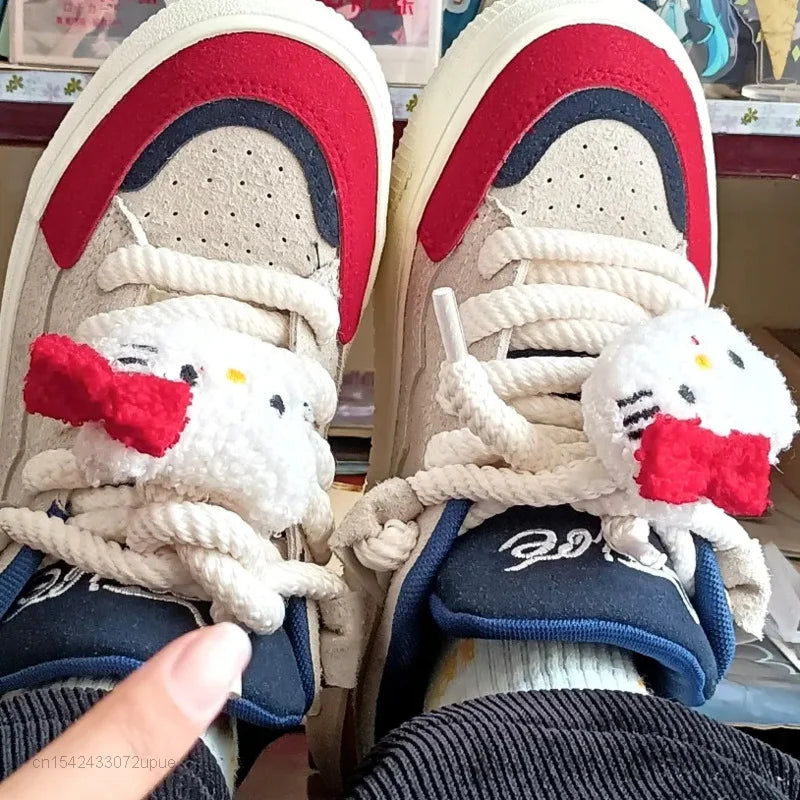 Hello Kitty Accessory Sneakers-Luxandluxy