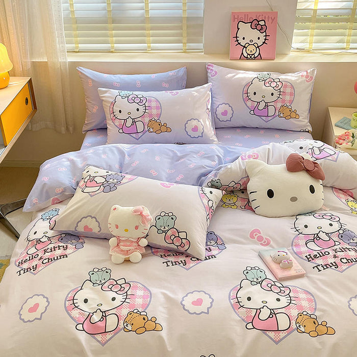 Hello Kitty Bedding Set-Luxandluxy