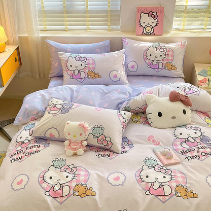 Hello Kitty Bedding Set-Luxandluxy