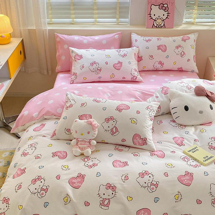 Hello Kitty Bedding Set-Luxandluxy