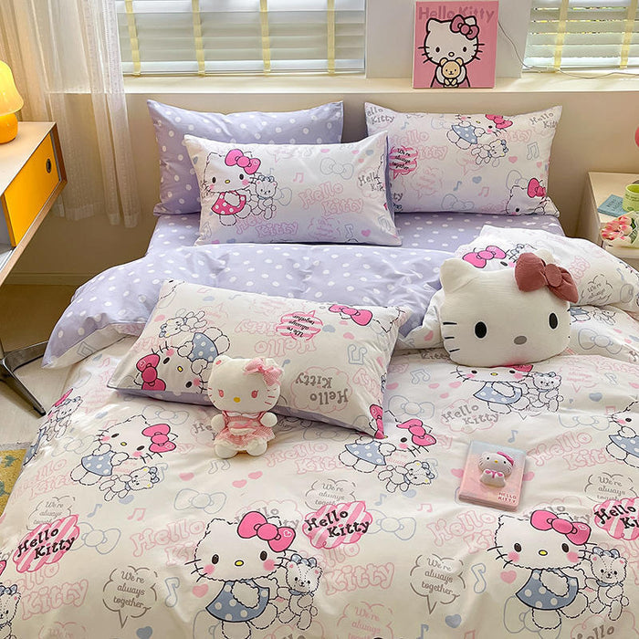 Hello Kitty Bedding Set-Luxandluxy