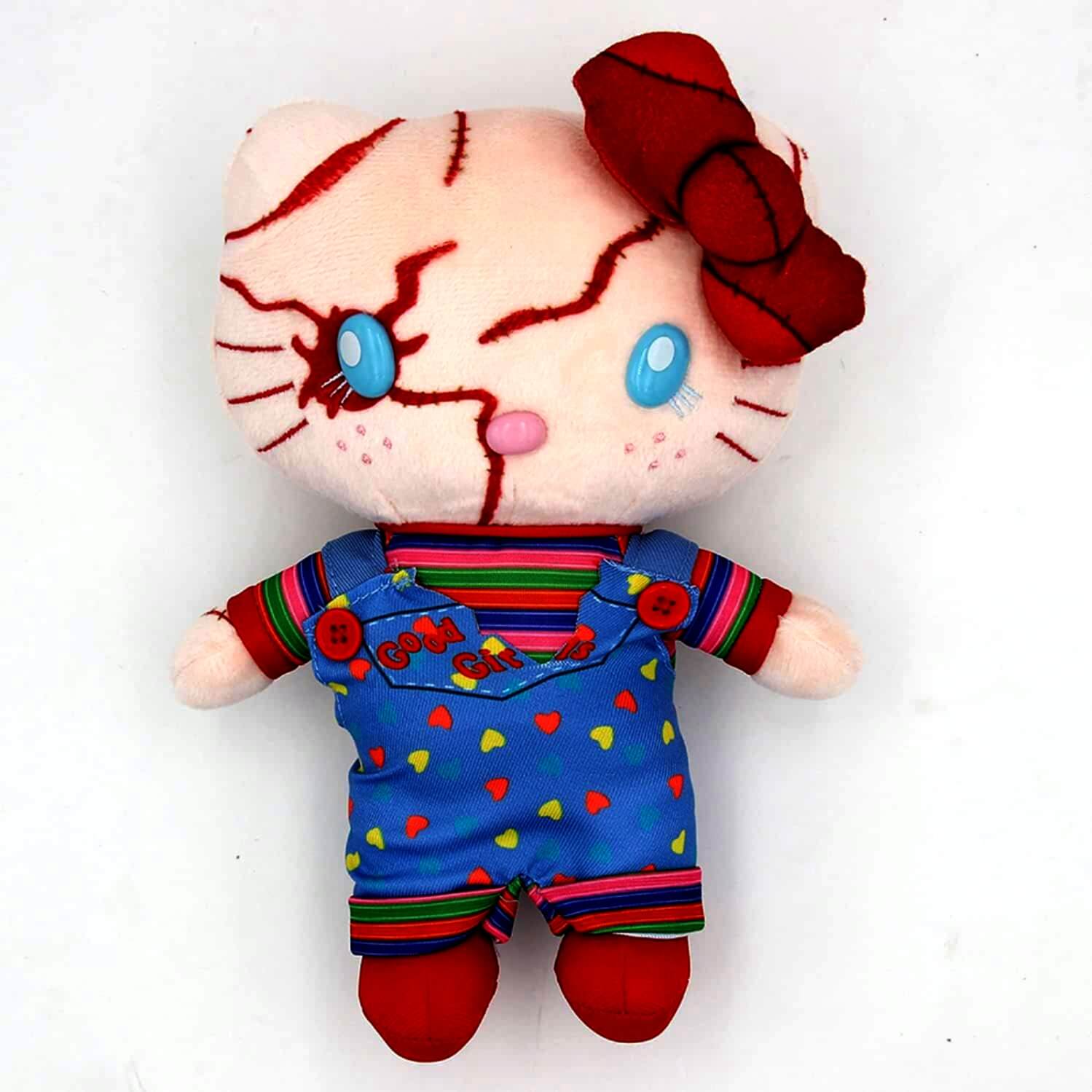 Hello Kitty Chucky & Tiffany Plushies (Set of 2)-Luxandluxy