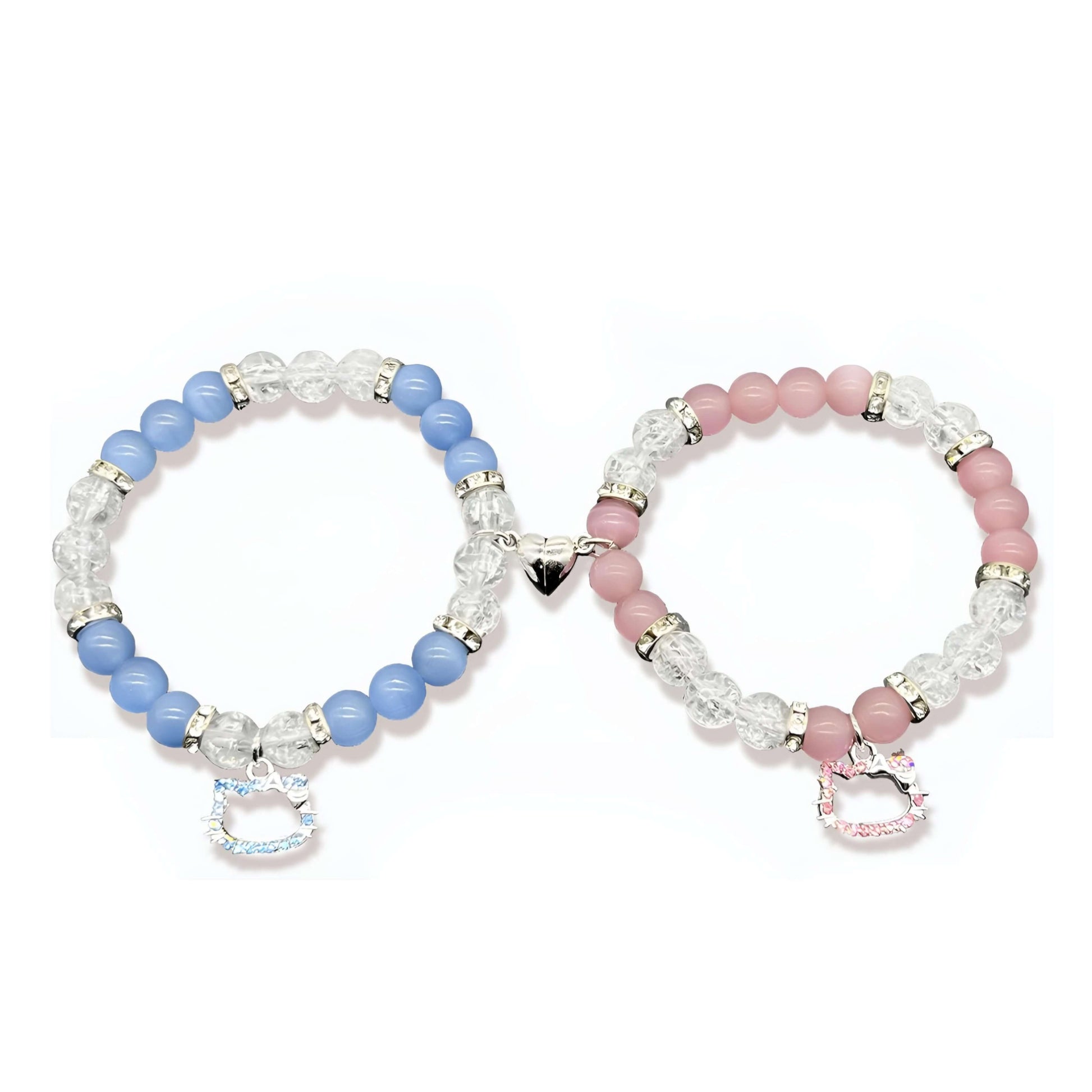 Hello Kitty Magnetic Beaded Friendship Bracelets-Luxandluxy