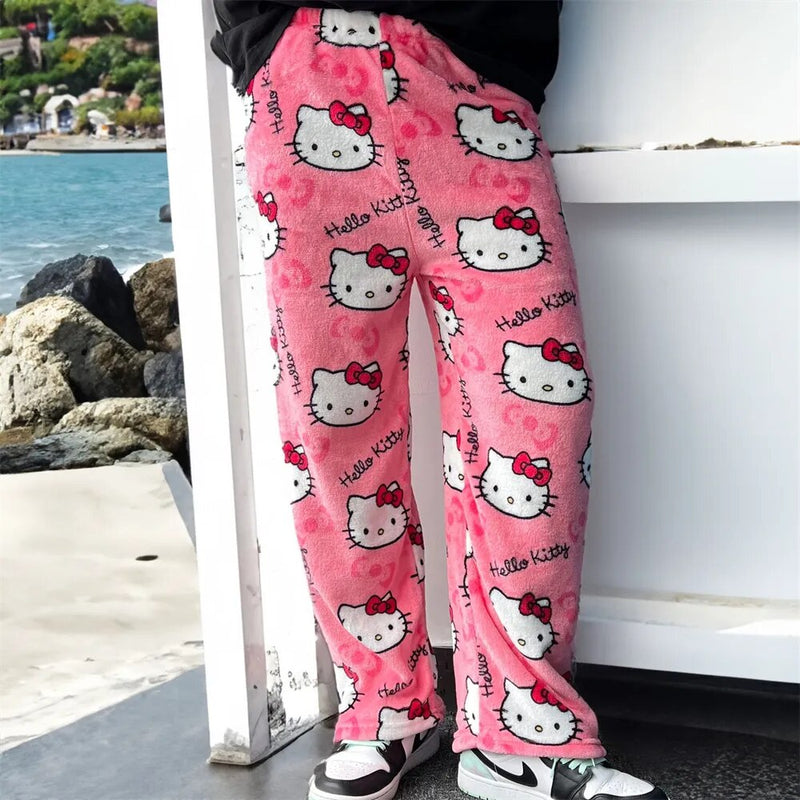 Hello Kitty Pajama Pants-Luxandluxy