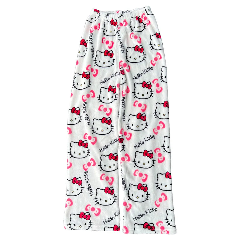 Hello Kitty Pajama Pants-Luxandluxy