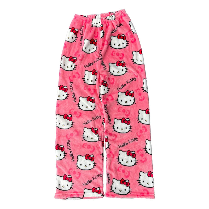 Hello Kitty Pajama Pants-Luxandluxy