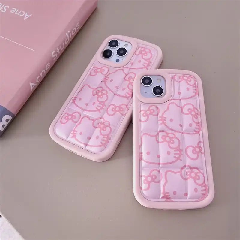 Hello Kitty Puffer iPhone Case-Luxandluxy