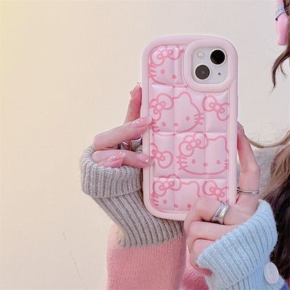 Hello Kitty Puffer iPhone Case-Luxandluxy