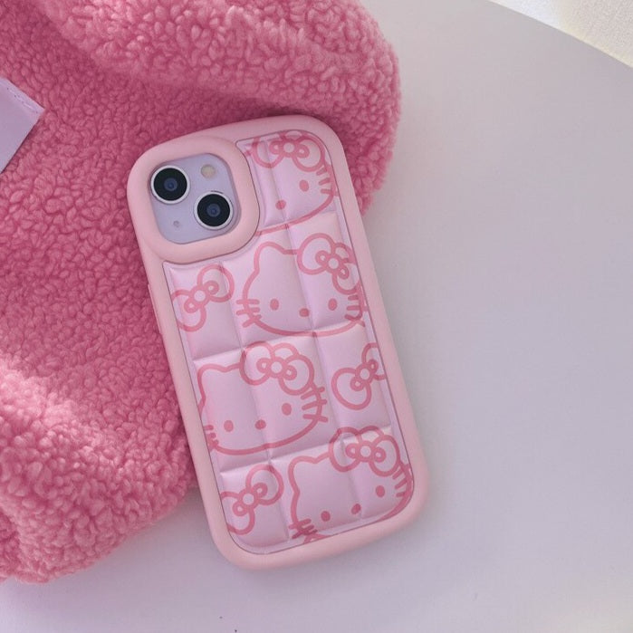 Hello Kitty Puffer iPhone Case-Luxandluxy