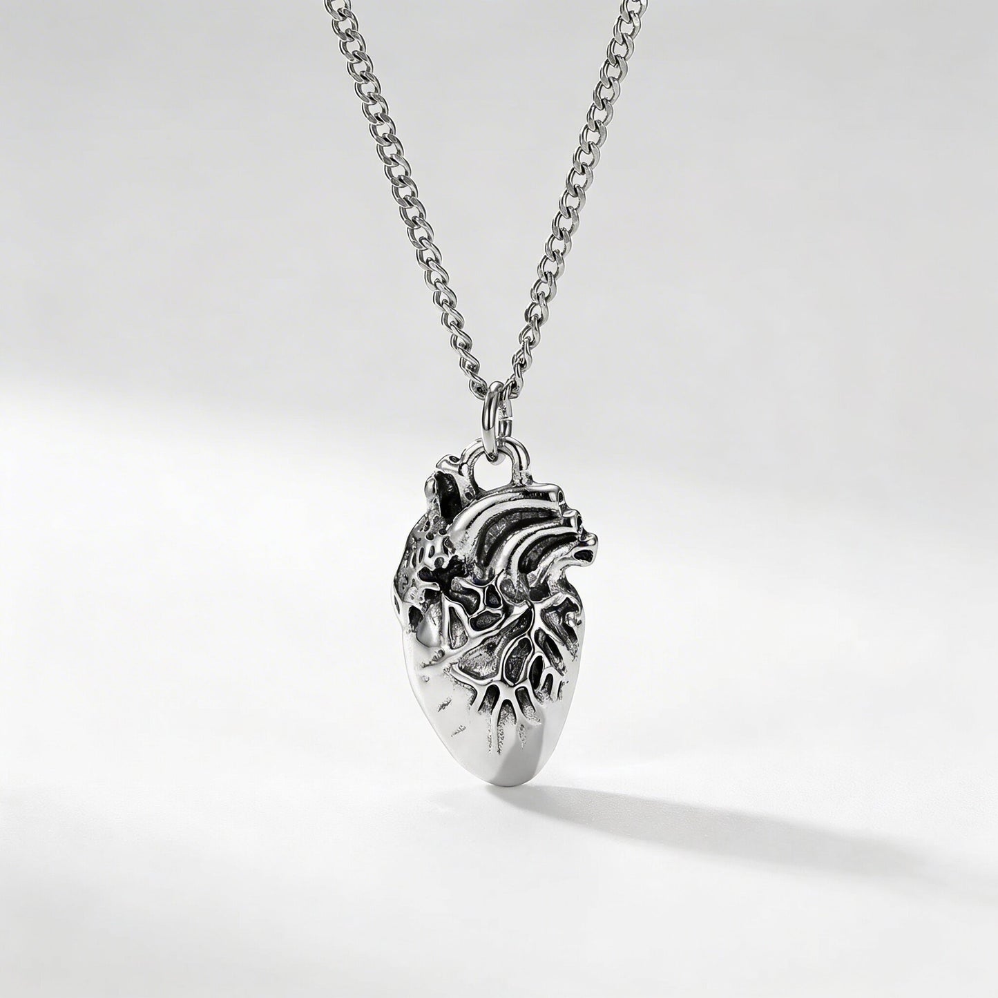 Anatomical Heart Pendant Necklace