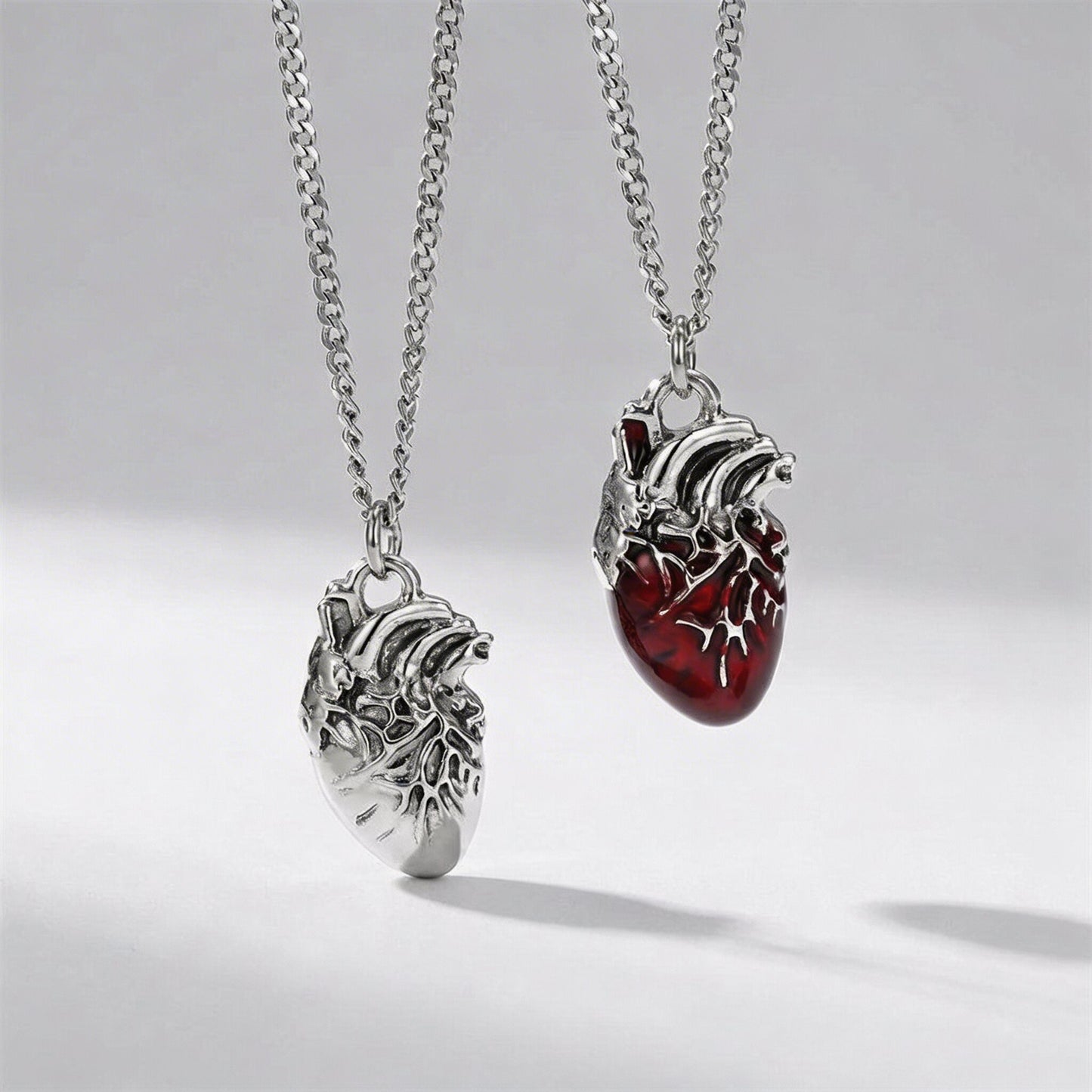 Anatomical Heart Pendant Necklace