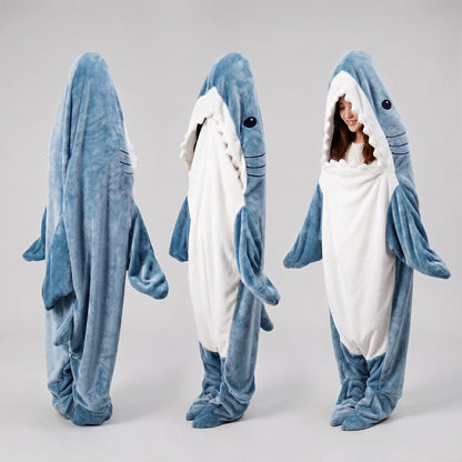 Shark Blanket Hooded Onesie