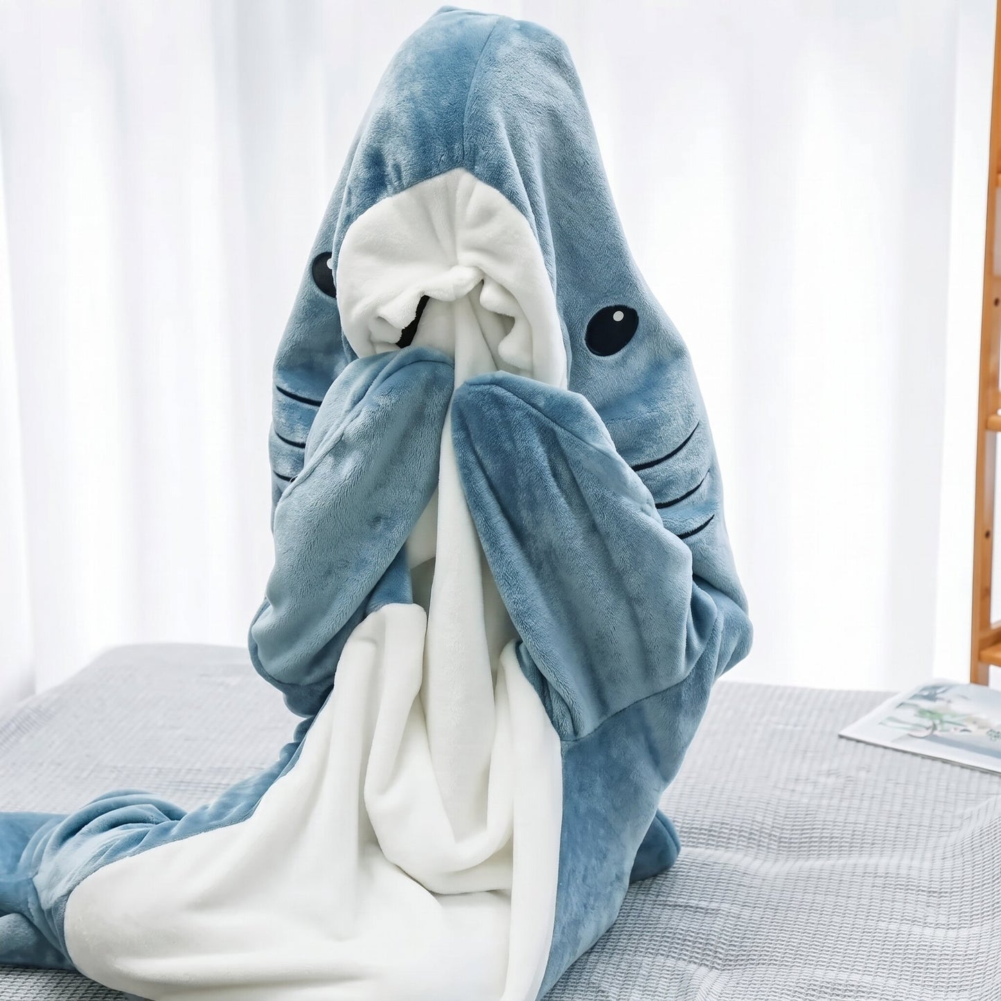 Shark Blanket Hooded Onesie