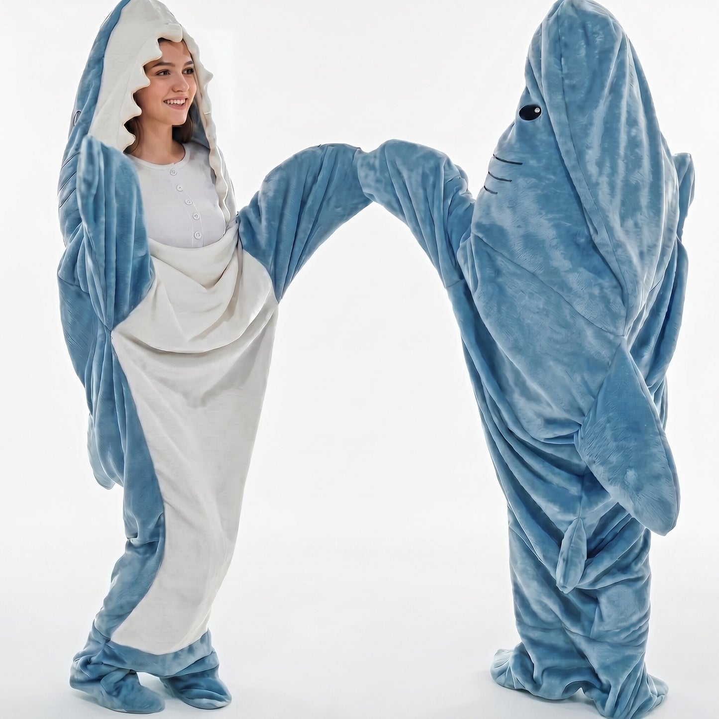 Shark Blanket Hooded Onesie
