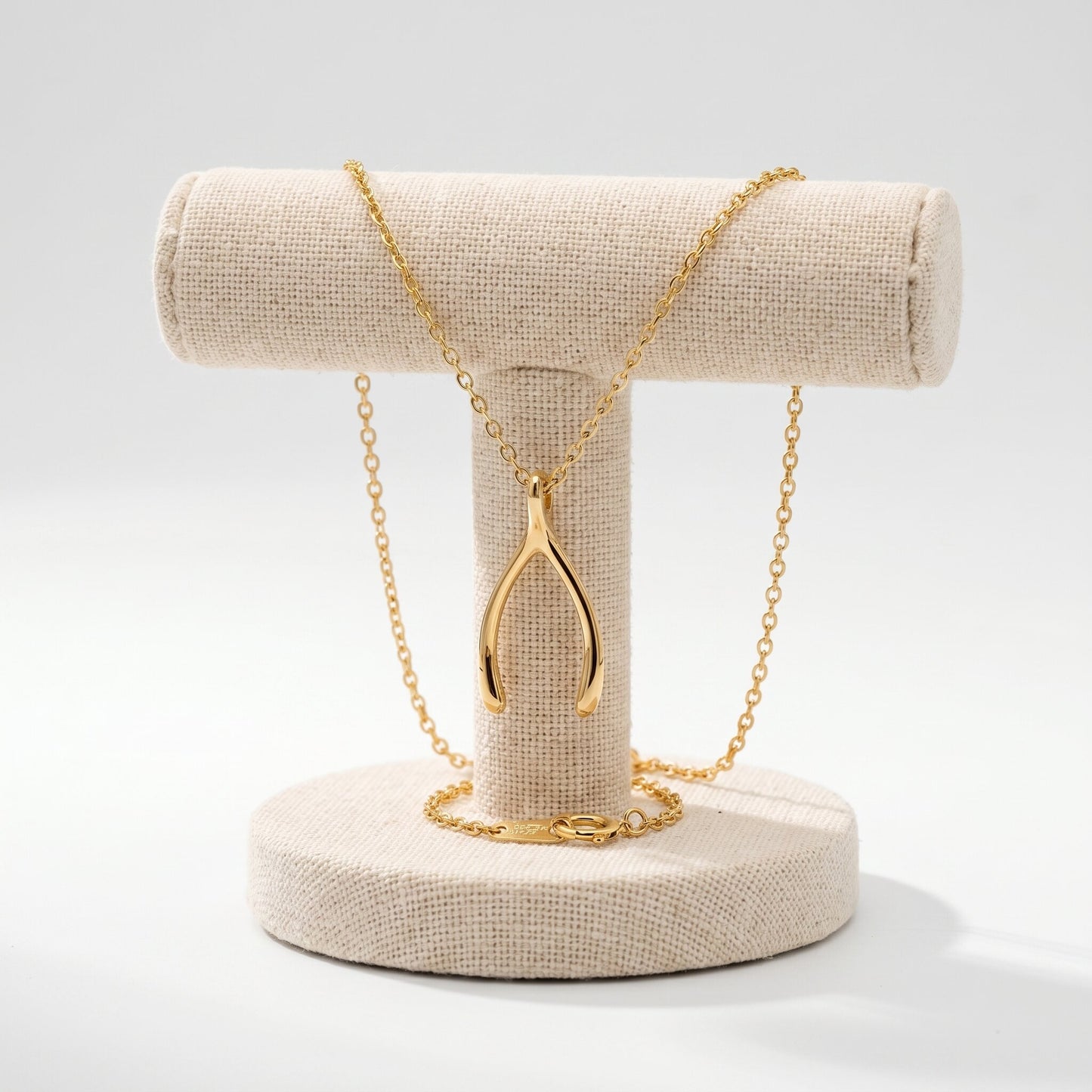 Wishbone Pendant Necklace