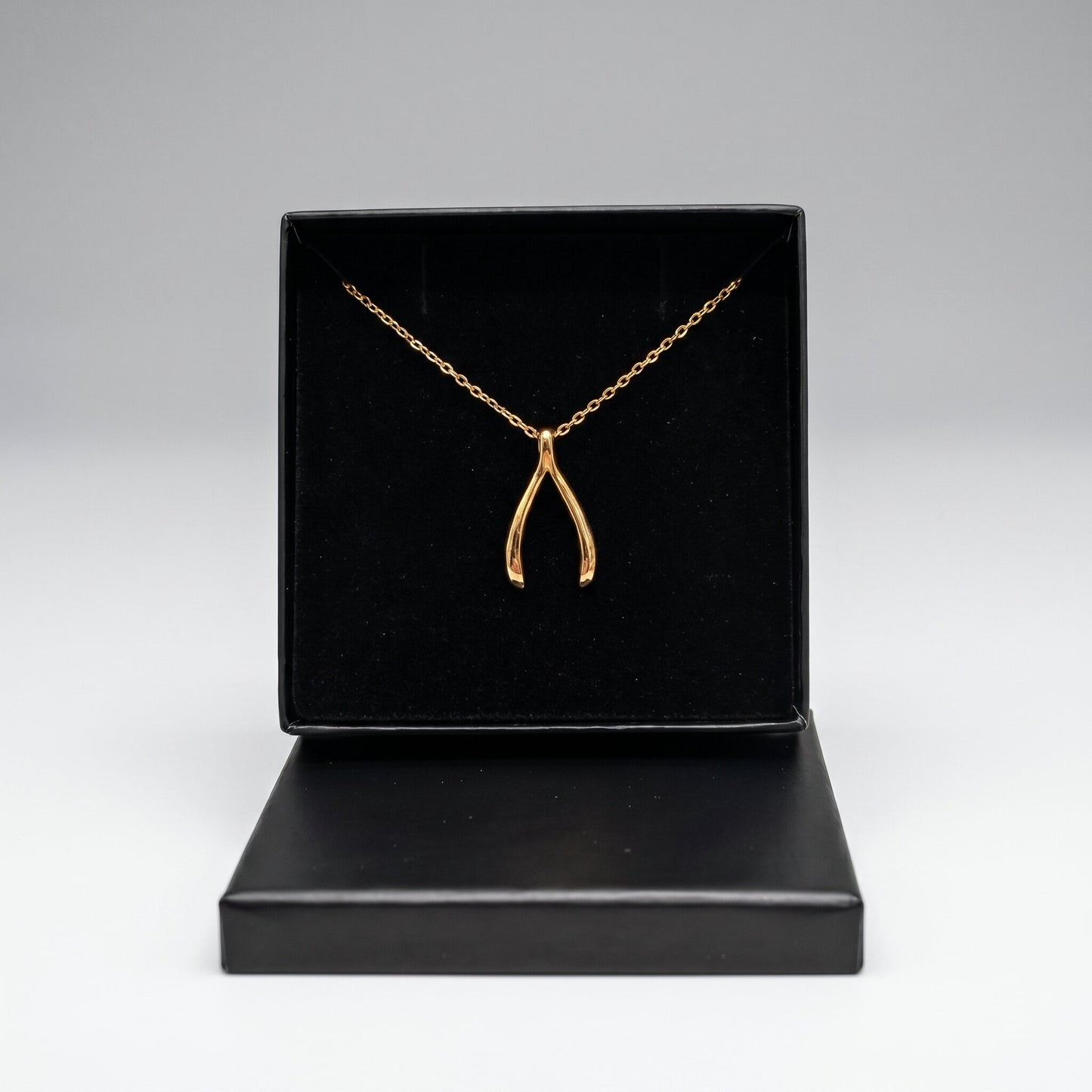Wishbone Pendant Necklace