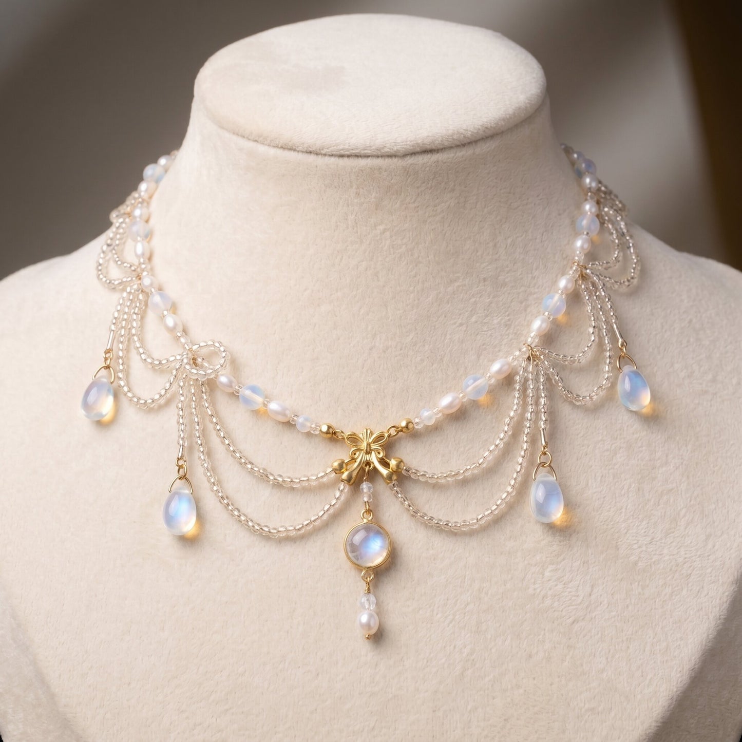 Two-way Beaded Bohemian Headpiece Necklace