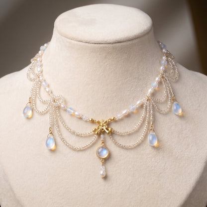Two-way Beaded Bohemian Headpiece Necklace