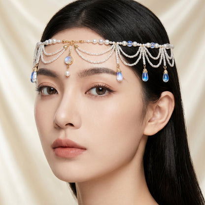 Two-way Beaded Bohemian Headpiece Necklace