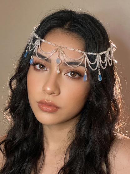 Two-way Beaded Bohemian Headpiece Necklace