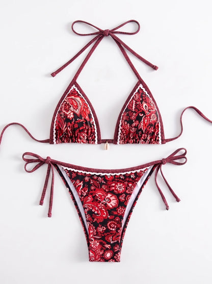 Santorini Shores Triangle Bikini Set