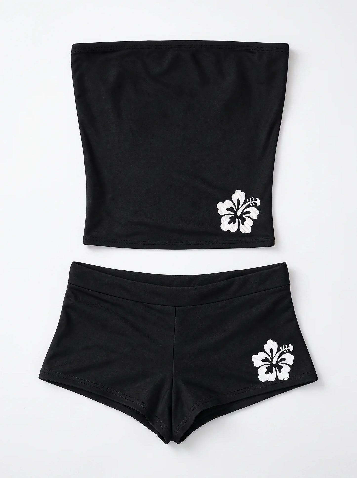 Beach Girl Hibiscus Tube Top & Short Set