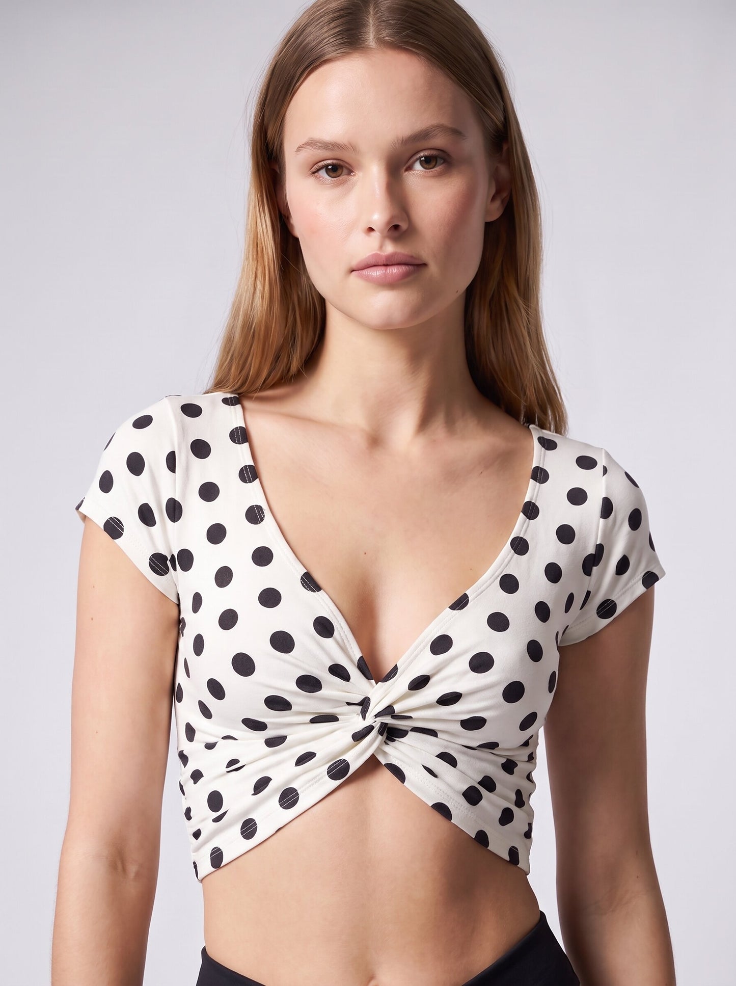 Nova Twist-Front Crop Tee