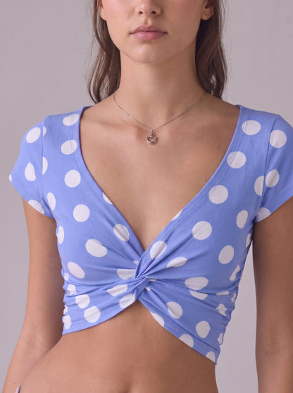 Nova Twist-Front Crop Tee