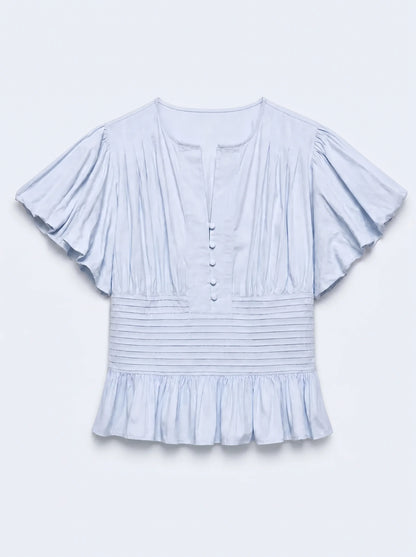 Suzy Mae Peplum Blouse