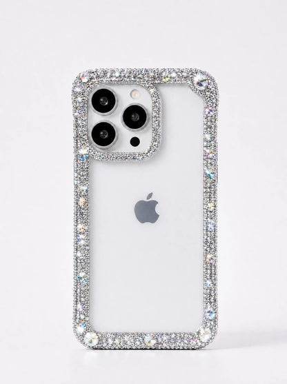 Rhinestone-Encrusted Clear iPhone Case