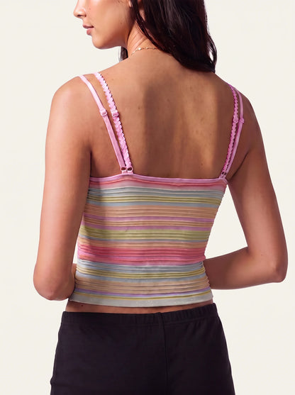Blush Candy Rainbow Top