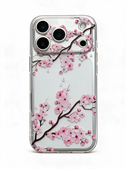 Sakura Tree Branch Clear iPhone Case