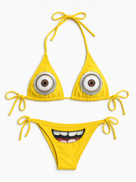 Minion Face Bikini Set