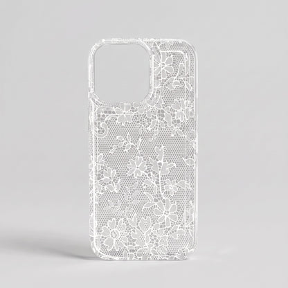 Floral Lace Clear iPhone Case