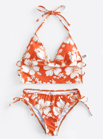 Coconut Girl Floral Bikini Swimsuit