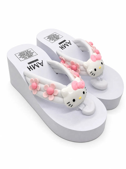 Hello Kitty Sunflower Platform Heels