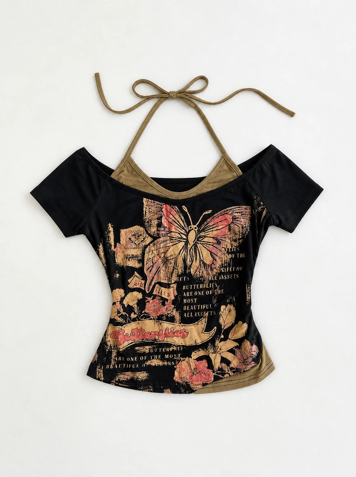 'Butterflies' Reverie Halter Top