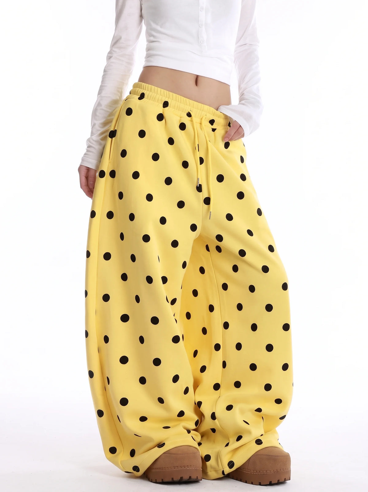 Buff Baggy Polkadot Sweatpants