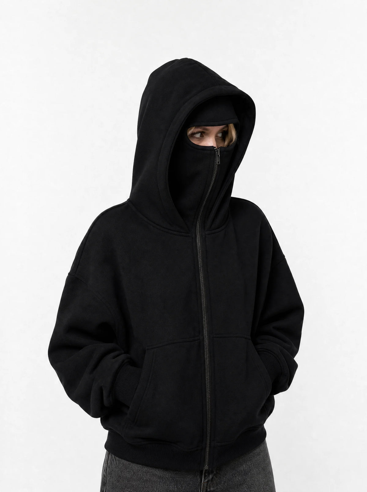 Double Hooded Ninja Hoodie