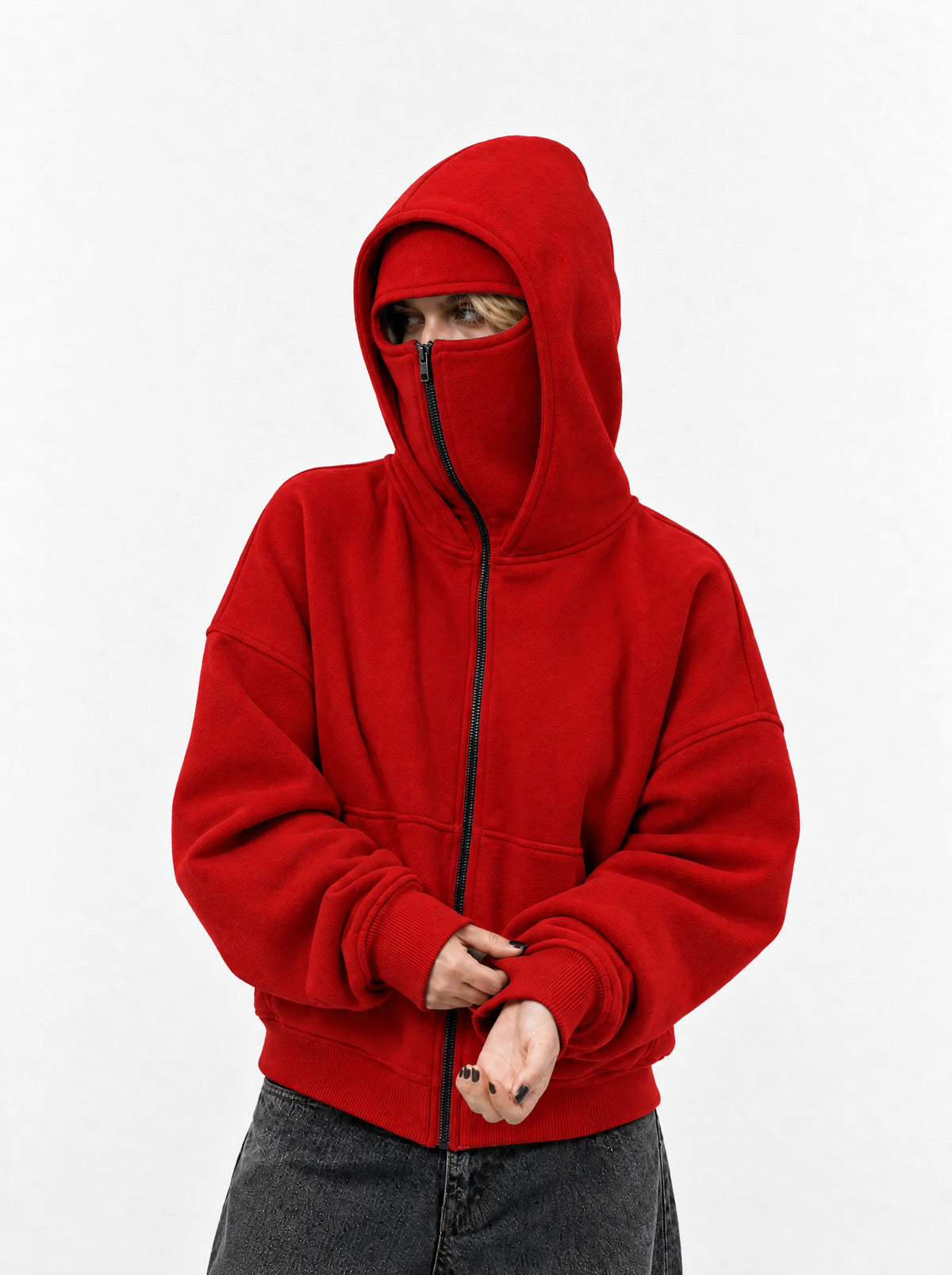 Double Hooded Ninja Hoodie