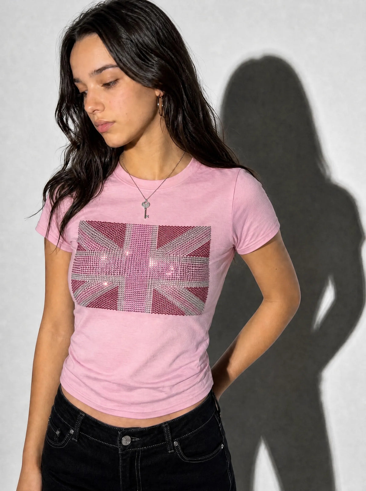 Sparkly Girl Union Jack Top