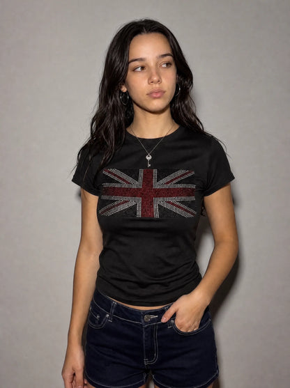 Sparkly Girl Union Jack Top