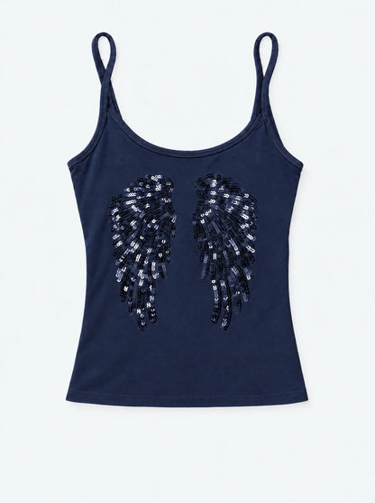 Angel Wings Sequin Cami