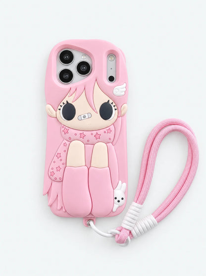 Sitting Scarf Girl iPhone Case