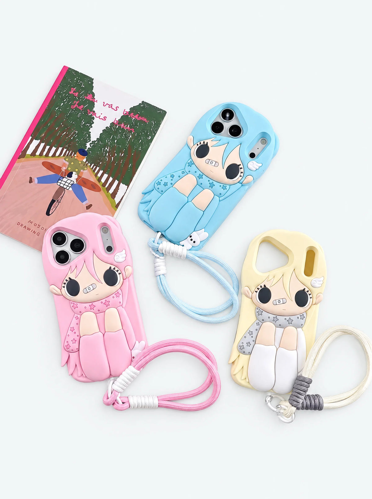 Sitting Scarf Girl iPhone Case